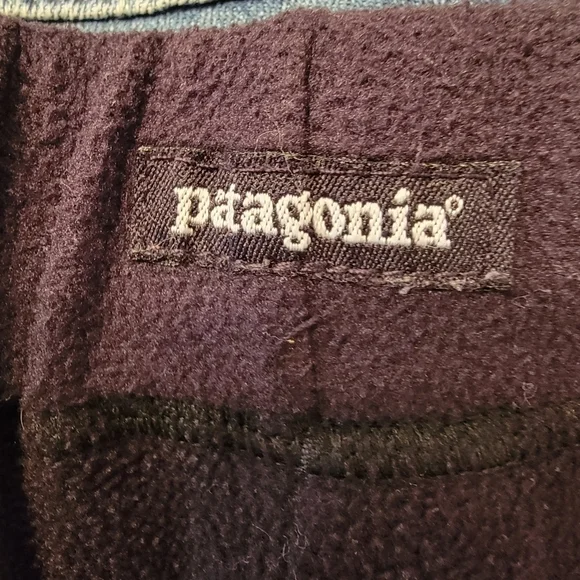 Patagonia HIgh Rise Fleece Wide Leg Pants Size L - Picture 7 of 7